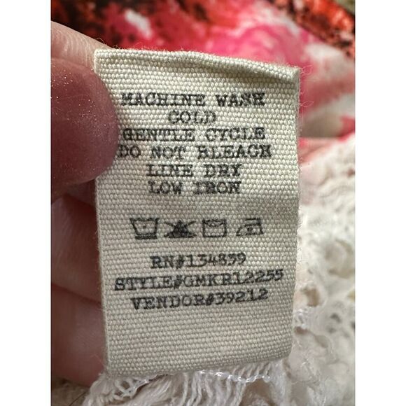 Gimmicks by BKE Art Deco Watercolor Chiffon Lace Tunic Women’s Size Small - Picture 13 of 16